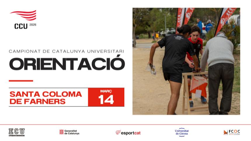 Santa Coloma de Farners serà la seu del Campionat de Catalunya Universitari d’Orientació 2026